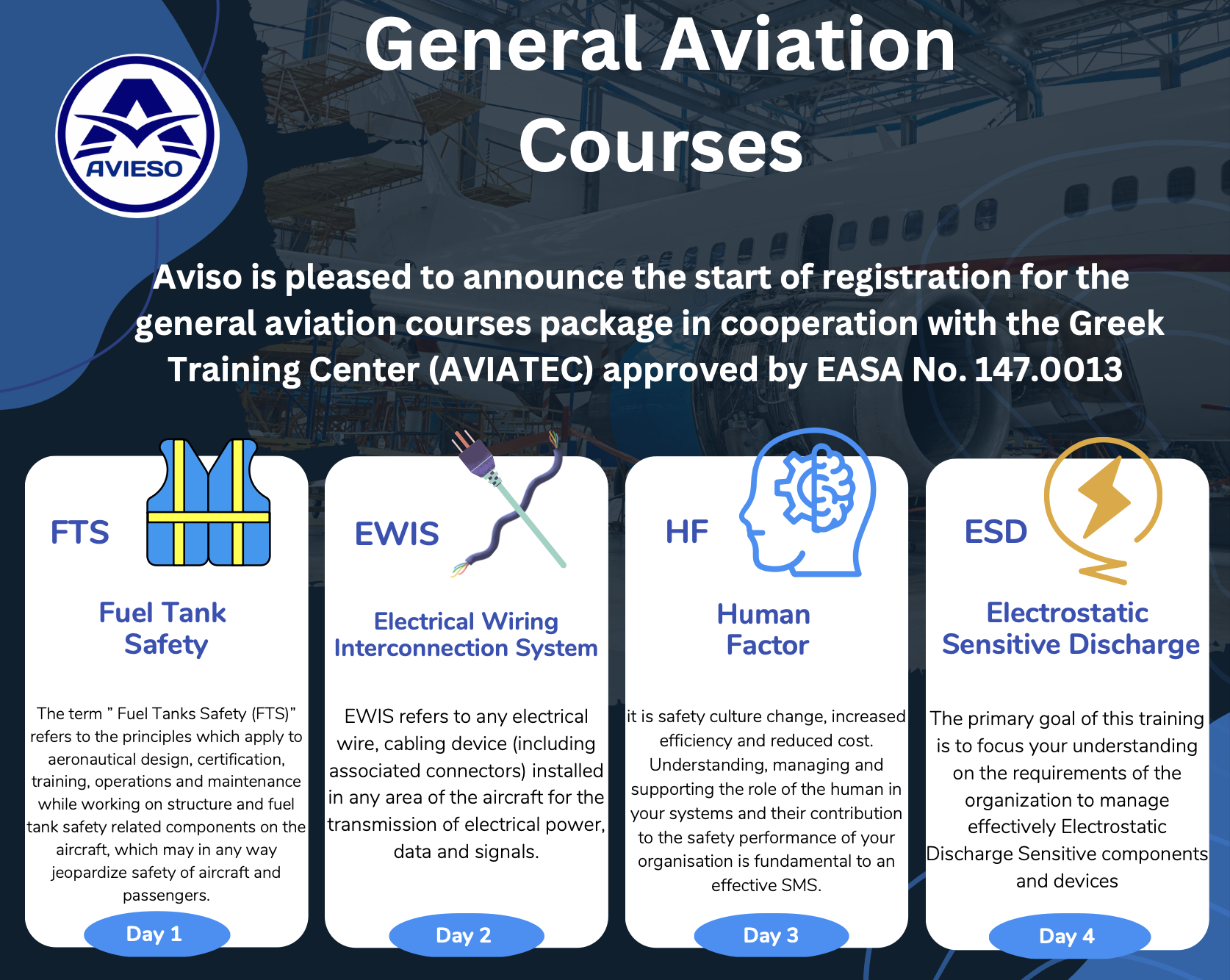 aviation training دورات الطيران